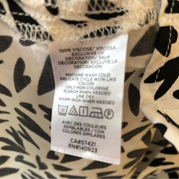 COPY - Loft Heart Ruffle Tie Neck Blouse - Picture 7 of 7